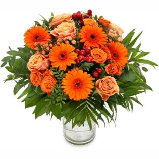Cheerful orange bouquet medium