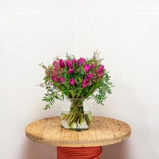 paarse tulpen vooraanzicht bloemen bezorgen